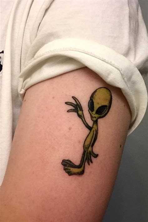 alien design tattoo|simple alien tattoo ideas.